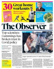 The Observer () Newspaper Front Page for 31 May 2020