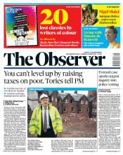 The Observer () Newspaper Front Page for 3 October 2021