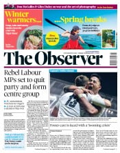 The Observer () Newspaper Front Page for 3 February 2019