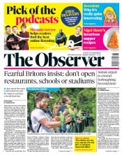 The Observer () Newspaper Front Page for 3 May 2020