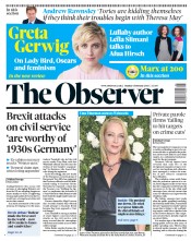 The Observer () Newspaper Front Page for 4 February 2018