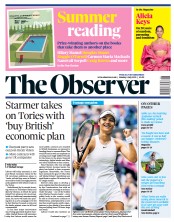 The Observer () Newspaper Front Page for 4 July 2021
