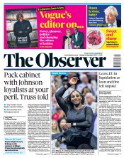 The Observer () Newspaper Front Page for 4 September 2022
