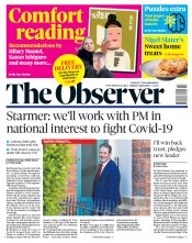 The Observer () Newspaper Front Page for 5 April 2020