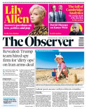 The Observer () Newspaper Front Page for 6 May 2018
