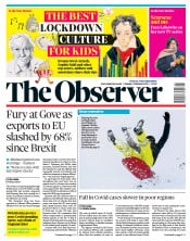 The Observer () Newspaper Front Page for 7 February 2021