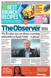 The Observer () Newspaper Front Page for 7 May 2017