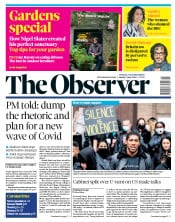 The Observer () Newspaper Front Page for 7 June 2020