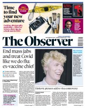 The Observer () Newspaper Front Page for 9 January 2022