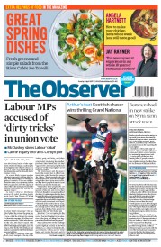 The Observer () Newspaper Front Page for 9 April 2017