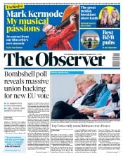 The Observer () Newspaper Front Page for 9 September 2018