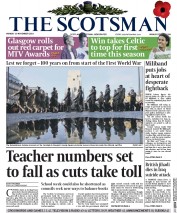 The Scotsman () Newspaper Front Page for 10 November 2014