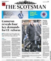 The Scotsman () Newspaper Front Page for 10 November 2015