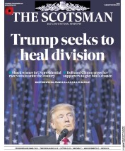 The Scotsman () Newspaper Front Page for 10 November 2016