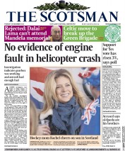 The Scotsman () Newspaper Front Page for 10 December 2013