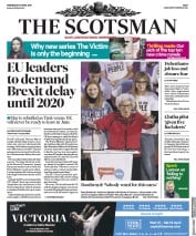 The Scotsman () Newspaper Front Page for 10 April 2019