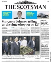 The Scotsman () Newspaper Front Page for 10 June 2016