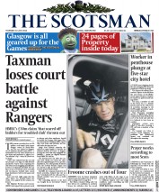 The Scotsman () Newspaper Front Page for 10 July 2014