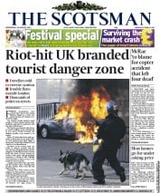 The Scotsman () Newspaper Front Page for 10 August 2011