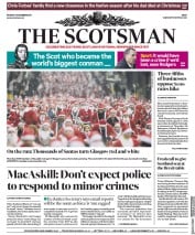 The Scotsman () Newspaper Front Page for 11 December 2017