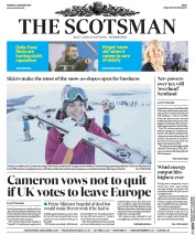 The Scotsman () Newspaper Front Page for 11 January 2016