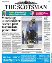 The Scotsman () Newspaper Front Page for 11 January 2018