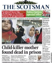 The Scotsman () Newspaper Front Page for 11 March 2014