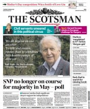 The Scotsman () Newspaper Front Page for 11 March 2021