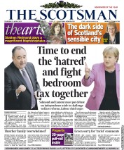 The Scotsman () Newspaper Front Page for 11 April 2013