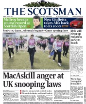 The Scotsman () Newspaper Front Page for 11 July 2014