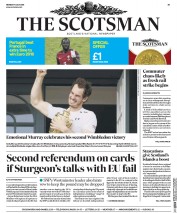 The Scotsman () Newspaper Front Page for 11 July 2016