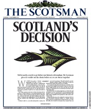 The Scotsman () Newspaper Front Page for 11 September 2014
