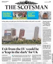 The Scotsman () Newspaper Front Page for 12 October 2015