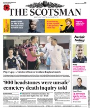 The Scotsman () Newspaper Front Page for 12 November 2016