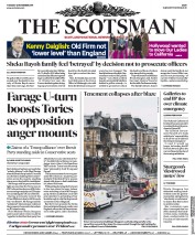 The Scotsman () Newspaper Front Page for 12 November 2019