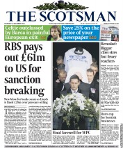The Scotsman () Newspaper Front Page for 12 December 2013