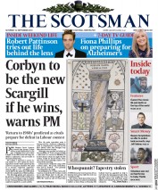 The Scotsman () Newspaper Front Page for 12 September 2015