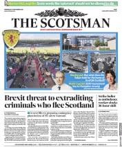 The Scotsman () Newspaper Front Page for 12 September 2018