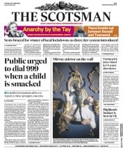 The Scotsman () Newspaper Front Page for 13 October 2020