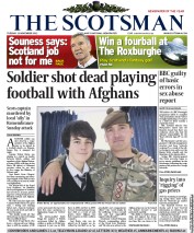 The Scotsman () Newspaper Front Page for 13 November 2012