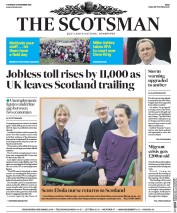 The Scotsman () Newspaper Front Page for 13 November 2015