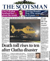 The Scotsman () Newspaper Front Page for 13 December 2013