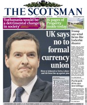The Scotsman () Newspaper Front Page for 13 February 2014