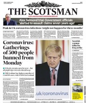 The Scotsman () Newspaper Front Page for 13 March 2020