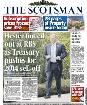 The Scotsman () Newspaper Front Page for 13 June 2013