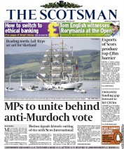 The Scotsman () Newspaper Front Page for 13 July 2011
