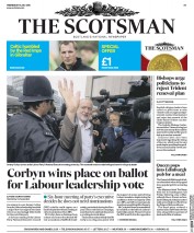 The Scotsman () Newspaper Front Page for 13 July 2016