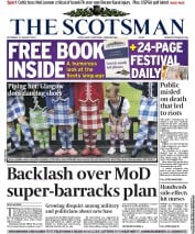 The Scotsman () Newspaper Front Page for 13 August 2011