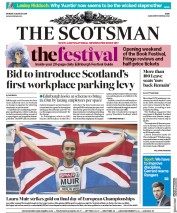 The Scotsman () Newspaper Front Page for 13 August 2018