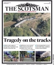 The Scotsman () Newspaper Front Page for 13 August 2020